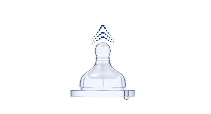 Chicco Alimentație bebe Tetina Chicco 20811-7 | Silicon, Flux Normal, 2buc, 0luni+
