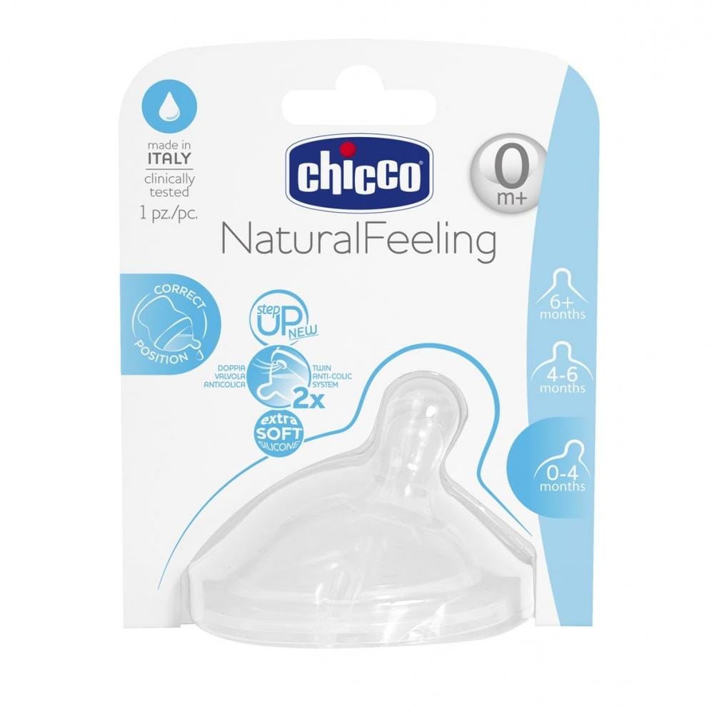 Chicco Alimentație bebe Tetina Chicco Step Up 8101110-7 | 0luni+, Flux Normal, Silicon