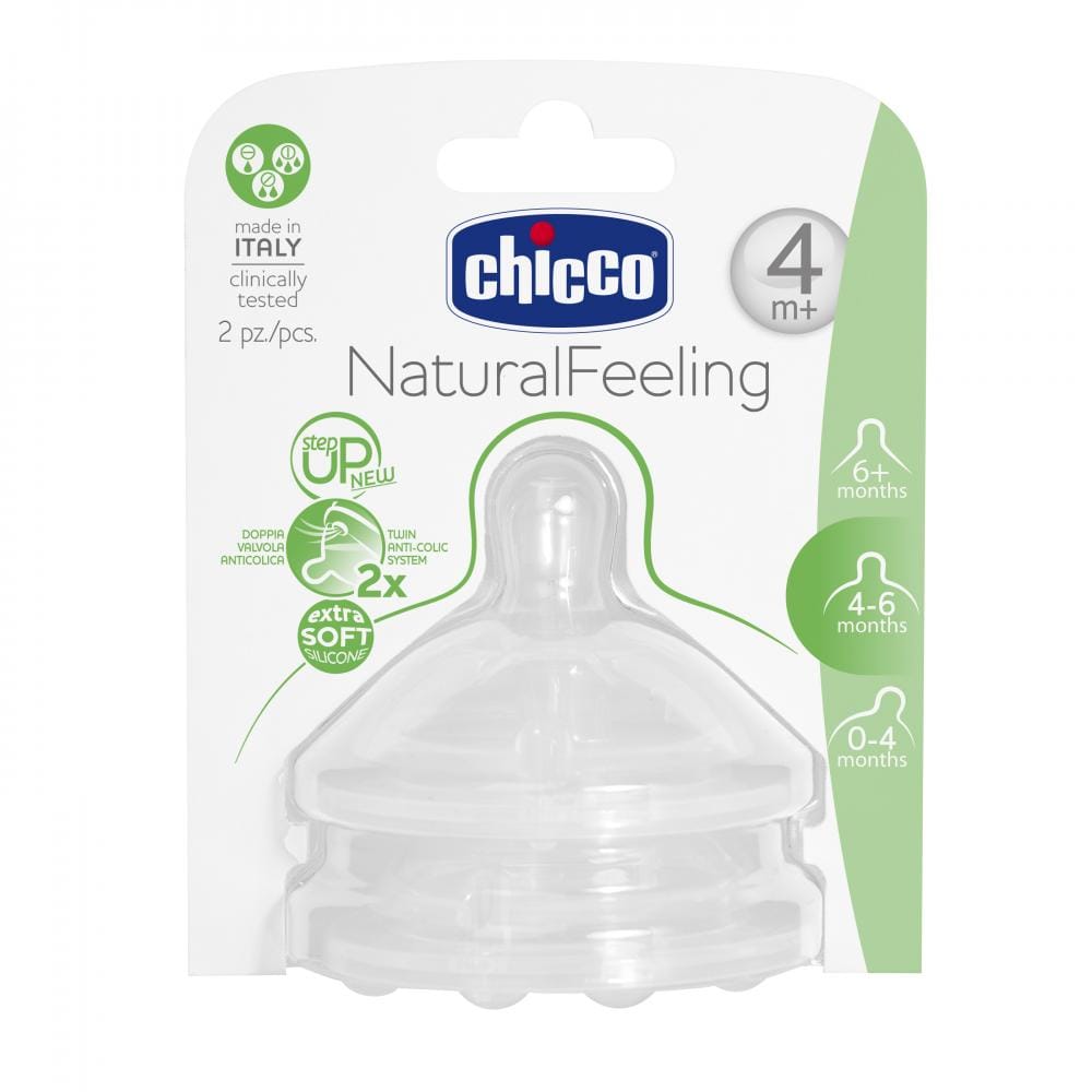 Chicco Alimentație bebe Tetina Chicco Step Up 8103520-7 | Flux Reglabil, 4luni+, 2buc