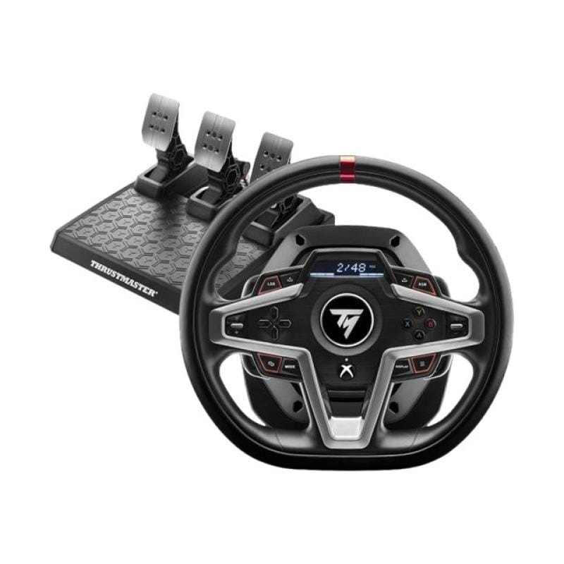 Trustmaster Set Volan Gaming Thrustmaster T248 cu Pedale, Force Feedback Dinamic, pentru Sim Racing, Compatibil PC/PS5/PS4