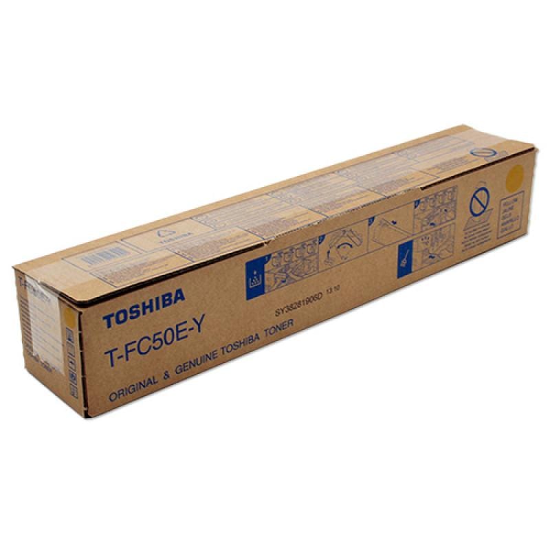 TOSHIBA Toner Original Toshiba T-FC50EY Galben pentru e-Studio 2555C/3055C/3555C/4555C/5055C, 6AJ00000111/225/299