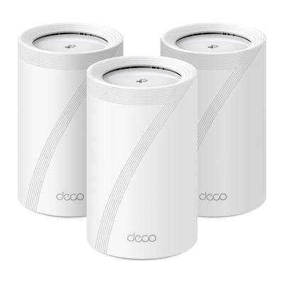 TP-Link Sistem Mesh Wi‑Fi TP‑Link Deco BE65, 3 unități, acoperire extinsă, conexiuni stabile pentru locuințe mari