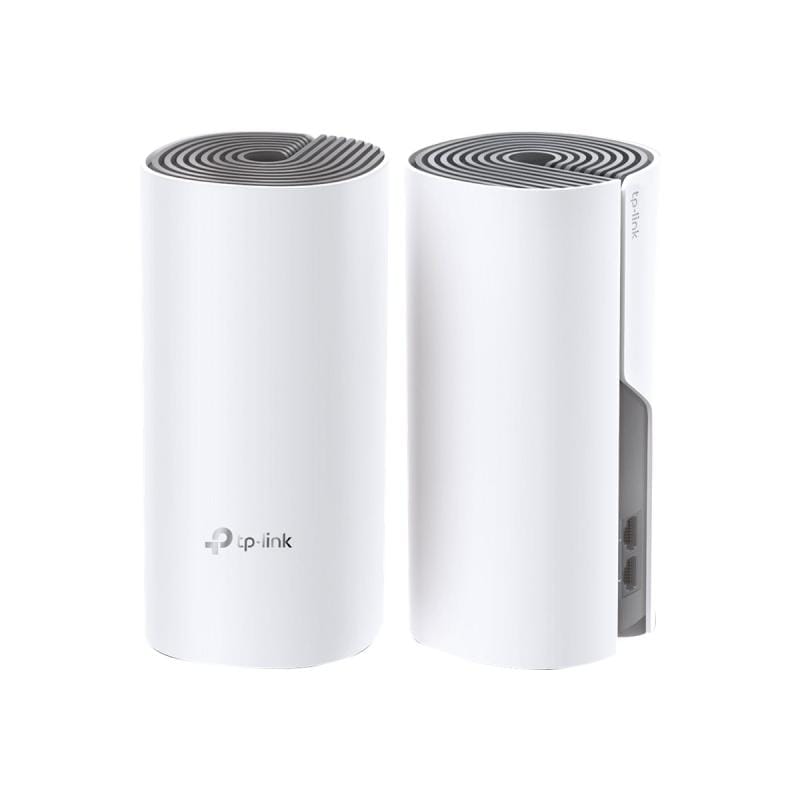 TP-Link Sistem Wi‑Fi Mesh TP-Link Deco E4, 2 unități (2-Pack), acoperire extinsă pentru locuință și birou