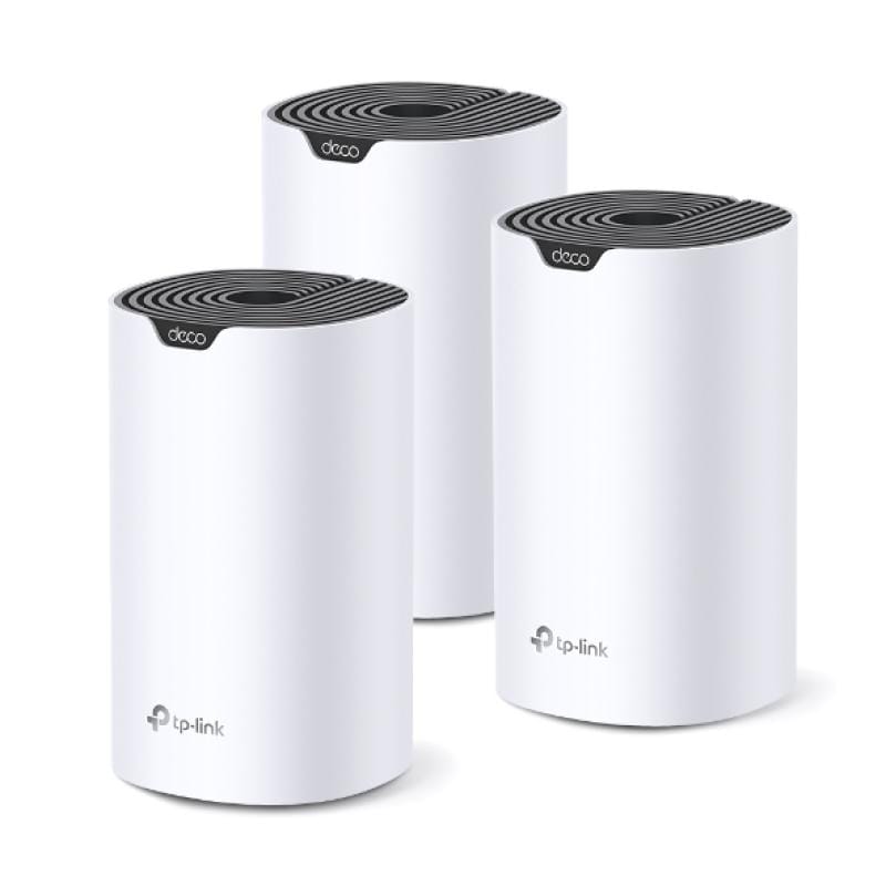 TP-Link Sistem Wi‑Fi Mesh TP‑Link Deco S7, pachet 3 unități, acoperire extinsă pentru locuințe mari