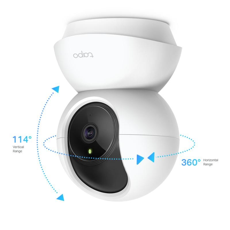 TP-Link Cameră IP Wi‑Fi TP‑Link Tapo C200 pentru interior, Full HD, Pan/Tilt, Detecție mișcare, Audio bidirecțional, Night Vision