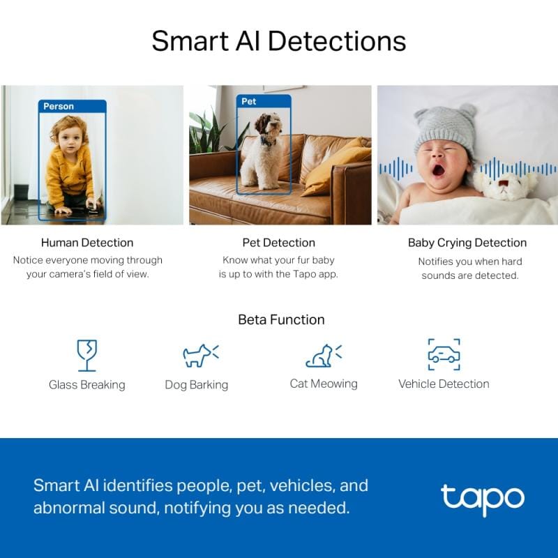 TP-Link Camera supraveghere Camera IP TP-Link Tapo C220 150908 | Interior, 2K QHD, Pan/Tilt, Night Vision