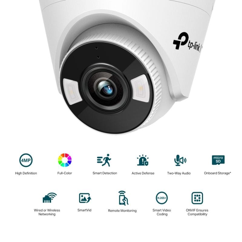 TP-Link Cameră de supraveghere IP TP-Link VIGI C440, obiectiv 4 mm, pentru interior/exterior, monitorizare profesională