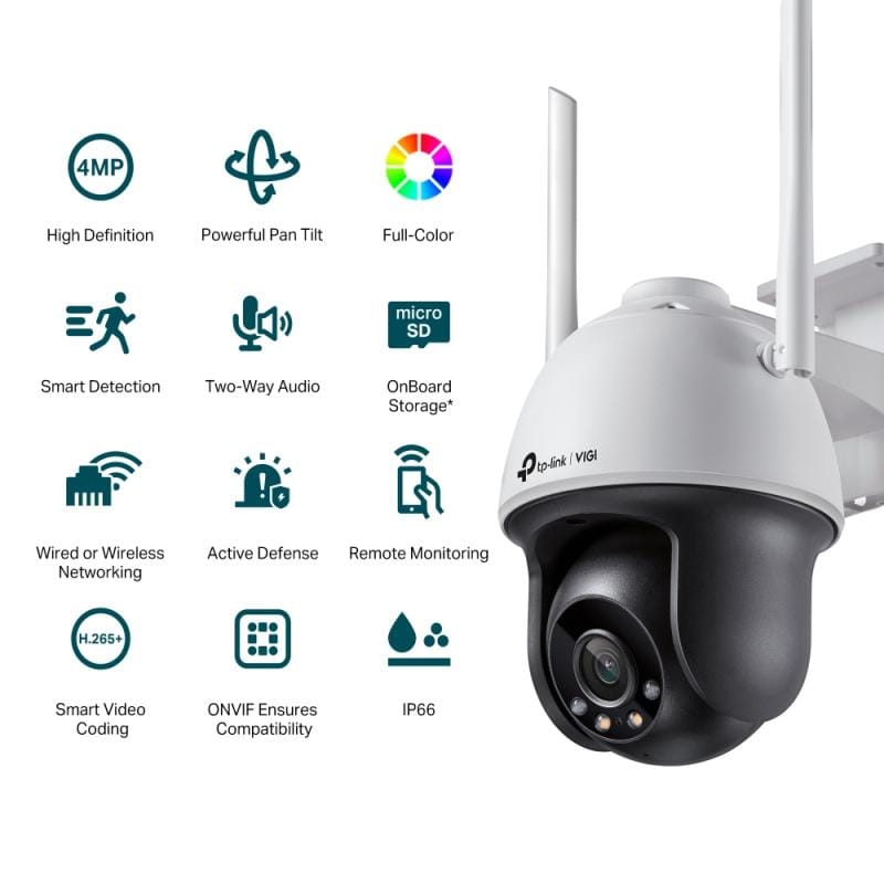 TP-Link Cameră IP TP-Link VIGI C540-W Wireless, Obiectiv 4 mm, Supraveghere Profesională, Monitorizare la Distanță