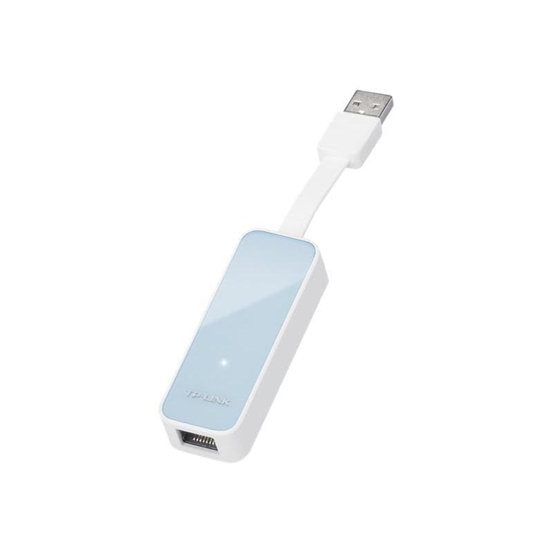 TP-Link Adaptor rețea TP-Link UE200 USB 2.0 la Ethernet RJ45, compact și portabil pentru conexiune cablată stabilă