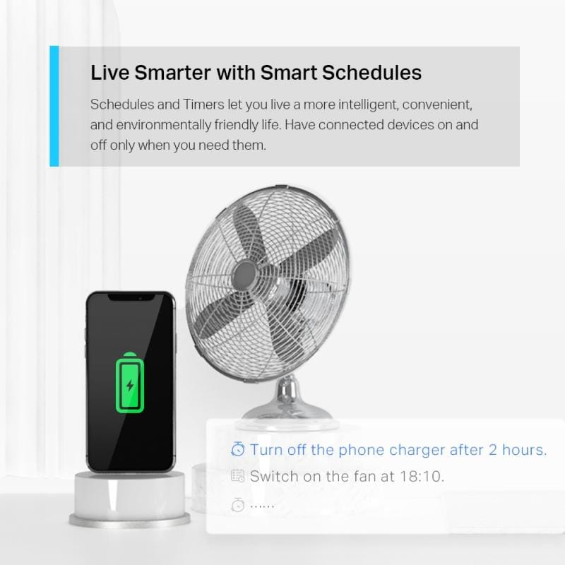 TP-Link Priză Smart Wi‑Fi TP‑Link Tapo P110 Mini, cu monitorizare consum energie, control din aplicație, programare și temporizator