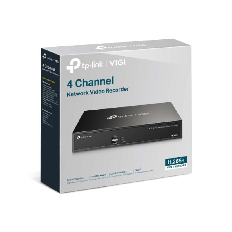TP-Link Înregistrator video de rețea TP-Link VIGI NVR1004H, NVR 4 canale pentru camere IP