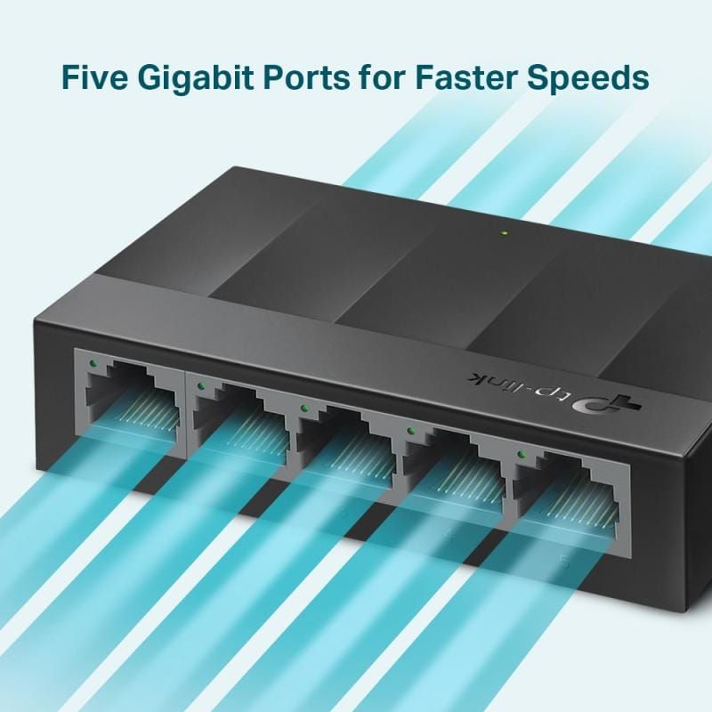 TP-Link Switch Switch TP-Link LS1005G | 5 Porturi Gigabit, Plug-and-Play, Silentios