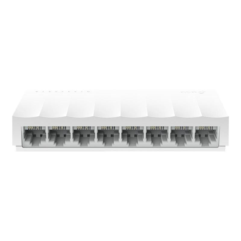 TP-Link Switch TP-Link LS1008, 8 porturi Fast Ethernet 10/100 Mbps, neadministrabil, plug-and-play, silențios, economisire energie