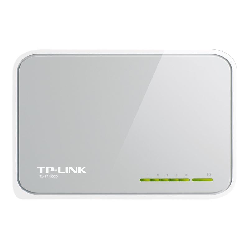 TP-Link Switch TP-Link TL-SF1005D, 5 porturi Fast Ethernet 10/100 Mbps, Plug & Play, design compact