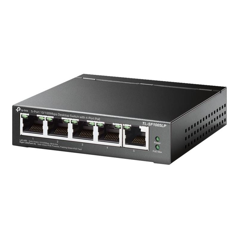 TP-Link Switch Switch TP-Link TL-SF1005LP | 5 porturi, Fast Ethernet, 4x PoE, QoS