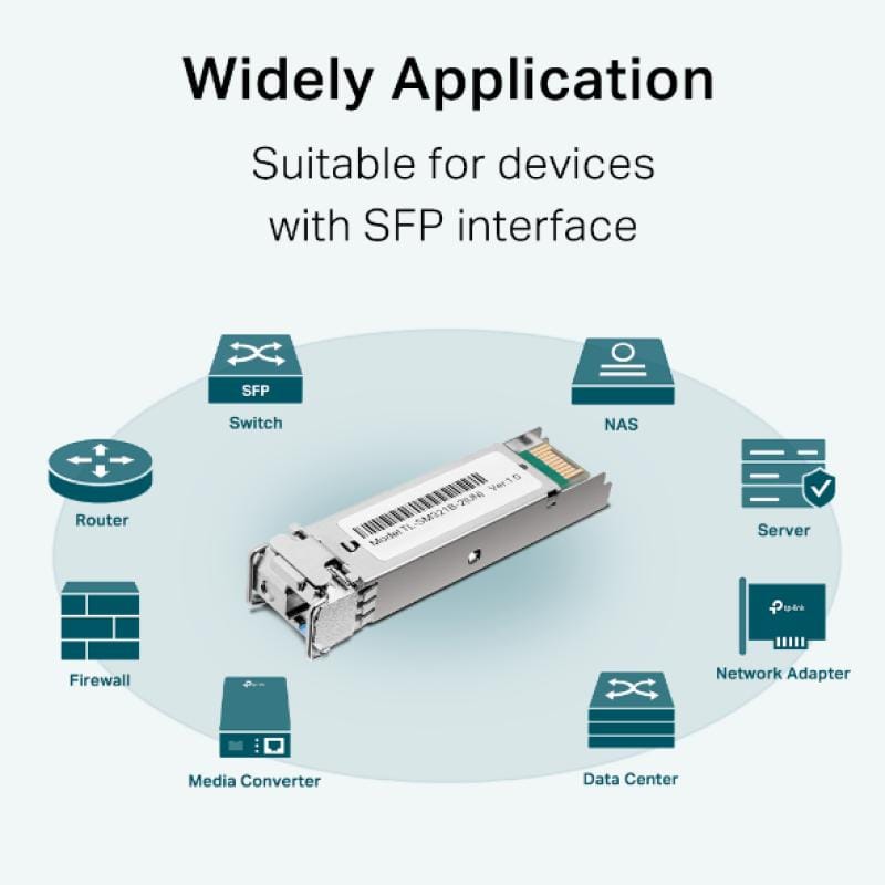 TP-Link Modul transceiver optic Transceiver SFP TP-Link SM321B-2 | Fibra optica, 1000Base-BX, Hot-pluggable