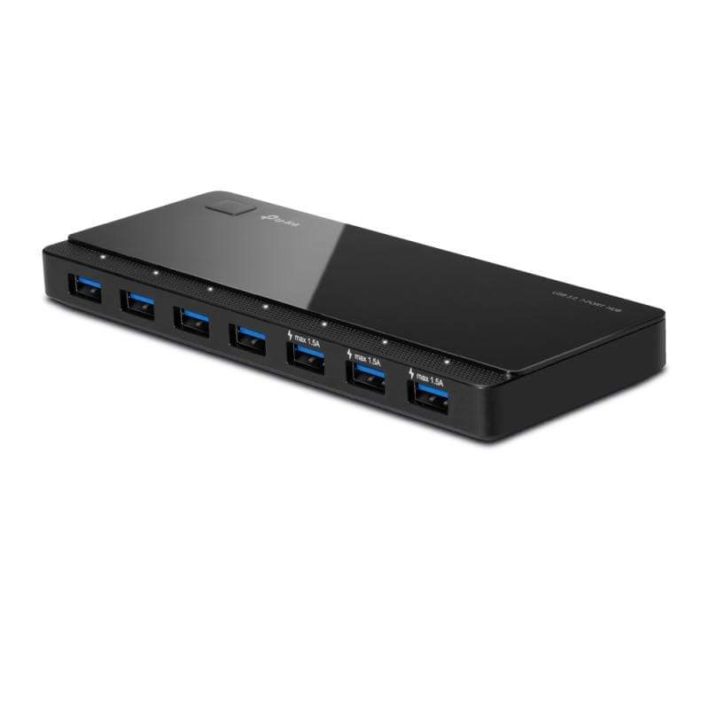 TP-Link Hub USB TP-Link UH700, 7 Porturi USB 3.0, Alimentare Externă, Comutatoare Individuale, Plug & Play
