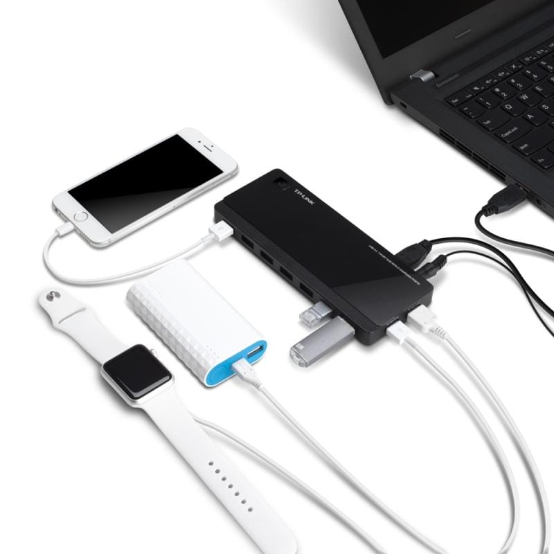 TP-Link HUB Hub USB TP-Link UH720 133223 | 7x USB 3.0, 2x Porturi Incarcare, 5 Gbps