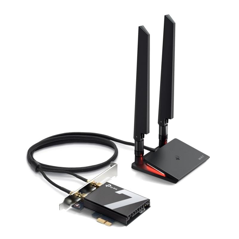 TP-Link Placă de rețea wireless internă TP-Link Archer TBE550E PCIe, Wi‑Fi 7, WPA3, pentru PC desktop