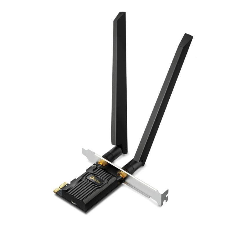 TP-Link Placă de rețea TP-Link Archer TXE72E PCIe Wi‑Fi 6E pentru PC Desktop, conexiune rapidă și stabilă