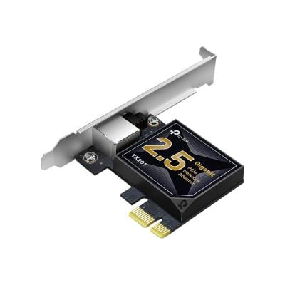 TP-Link Placă de rețea TP-Link TX201 PCIe Wi‑Fi 6 (802.11ax) cu Bluetooth, antene externe pentru PC desktop