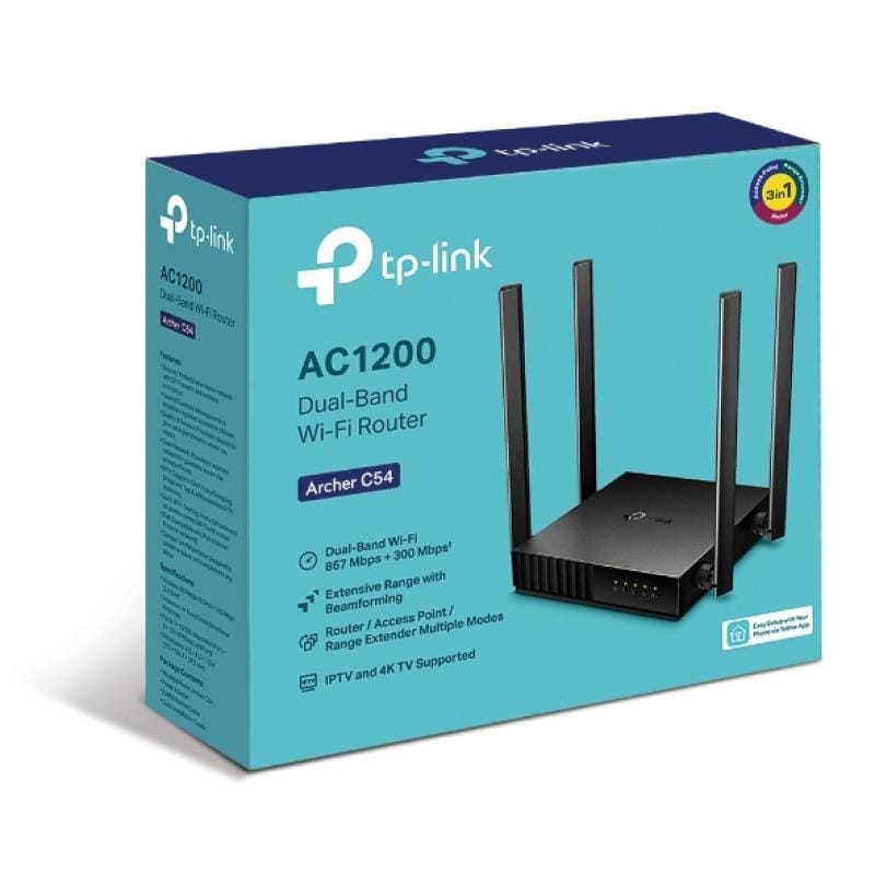 TP-Link Router Router TP-Link Archer C54 | Dual-Band, AC1200, 4 Antene