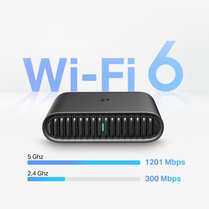 TP-Link Router Wi‑Fi TP‑LINK TL‑WR1502X Portabil, Compact, Instalare Rapidă, Ideal pentru Acasă, Birou și Călătorii