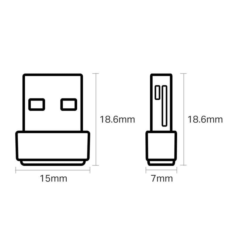 TP-Link Adaptor Wi‑Fi USB TP‑LINK Archer T2U Nano, Dual Band, design ultra-compact pentru PC și laptop