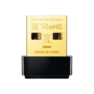 TP-Link Adaptor Wi‑Fi USB TP‑LINK Archer T2U Nano, Dual Band, design ultra-compact pentru PC și laptop