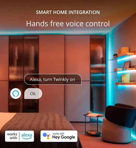 Twinkly Extensie Banda LED RGB inteligenta Twinkly Line Bluetooth WI-FI 15W lumina rece multicolor 15 m 90 Led