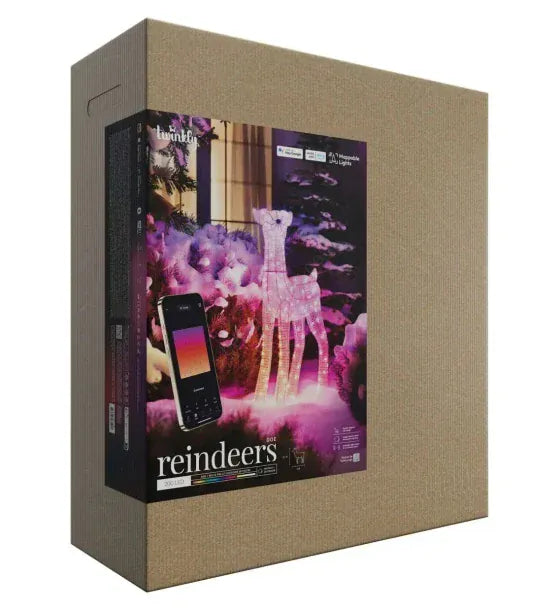 Twinkly Figurina decorativa 3D Twinkly 3D Reindeers - Doe Reindeer 200 LED RGBW 120 cm