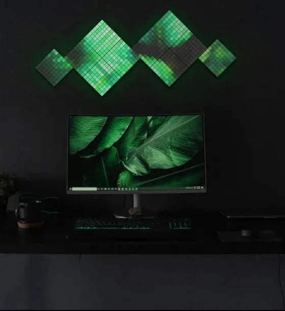 Twinkly Set 3 panouri LED Twinkly 3 x 64 pixeli Negru