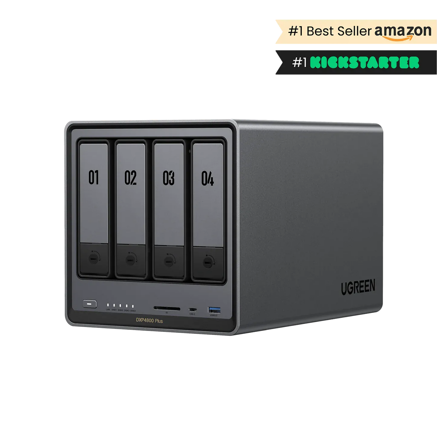 Ugreen NAS NAS Ugreen DXP4800 Plus | 4-Bay, Intel Gold 5 6-Core, 8GB DDR5, HDMI 4K