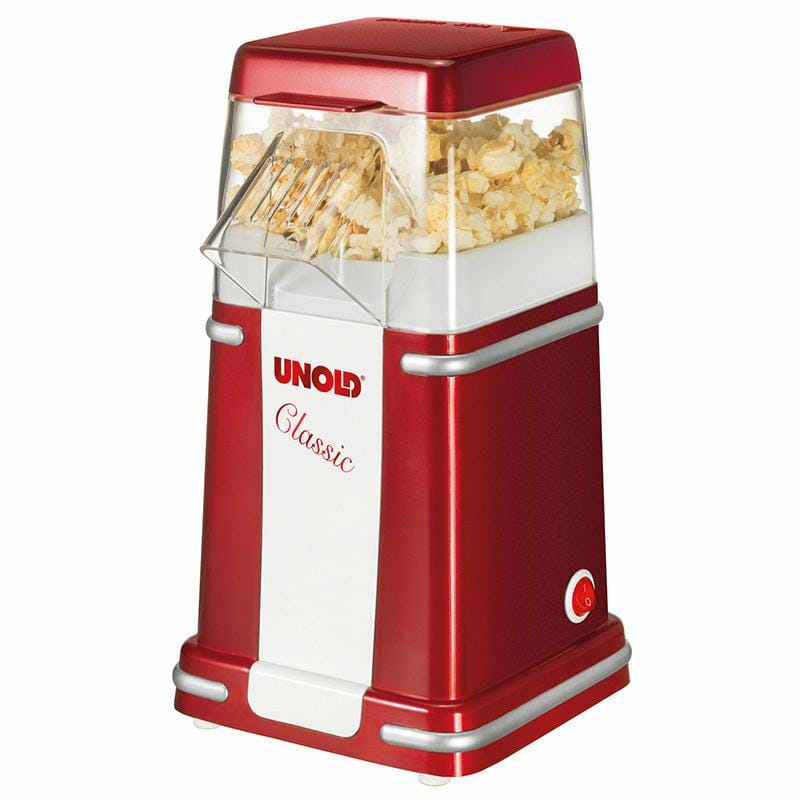 UNOLD Aparat de făcut popcorn Unold Classic 48525, design retro, roșu/alb