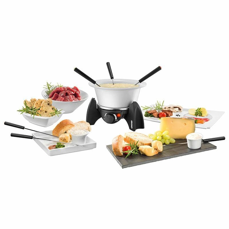 UNOLD Fondue electric Unold 48615, 0,8 l, pentru 6 persoane, inox, negru