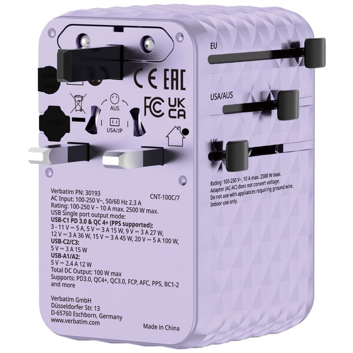 Verbatim Adaptor priza Adaptor priza Verbatim 30193 | 100W