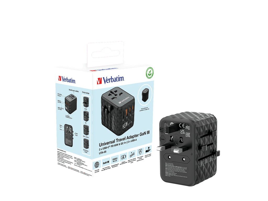 Verbatim Adaptor priza Adaptor priza Verbatim 32120 | 65W, LED