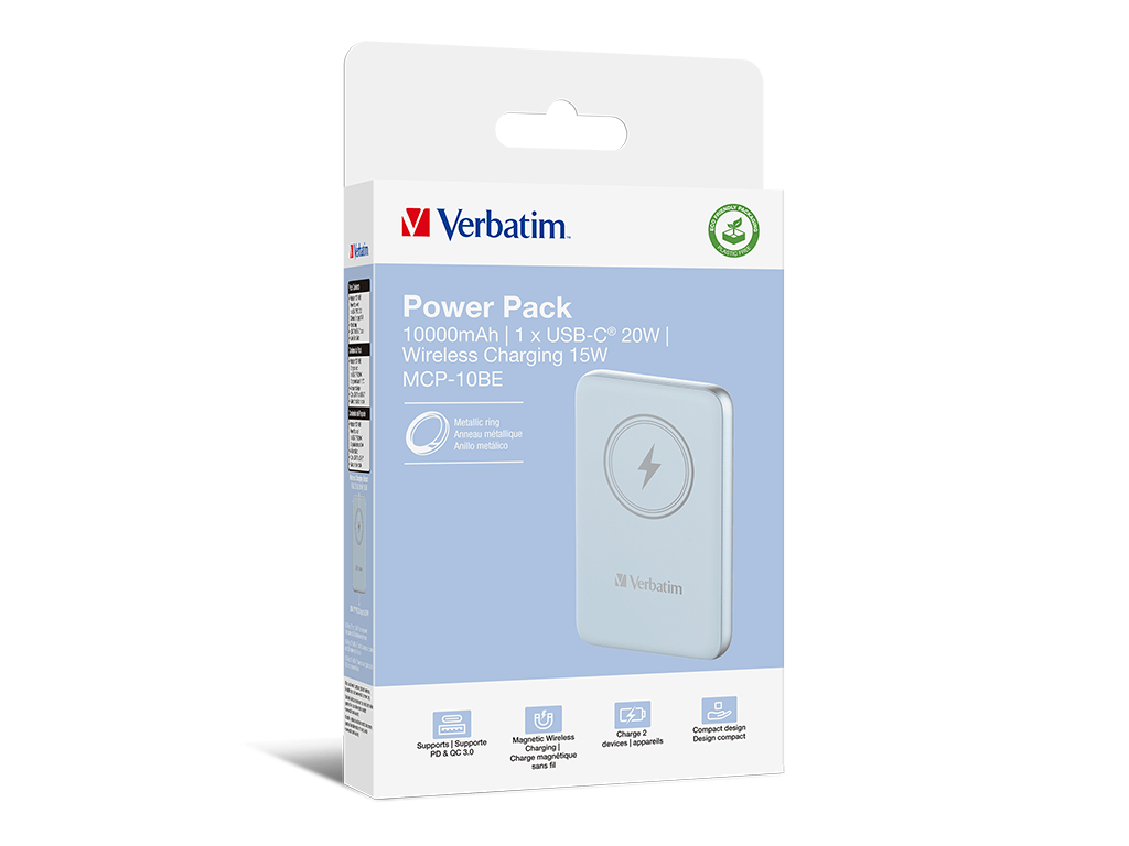 Verbatim Power bank Power Bank Verbatim 32247 | 000mAh, Albastru, Smart, Wireless