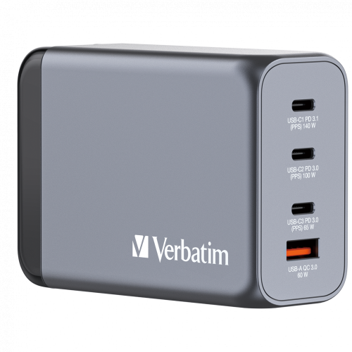 VERBATIM V GNC-240 GaN Charger 240W EU/UK/US