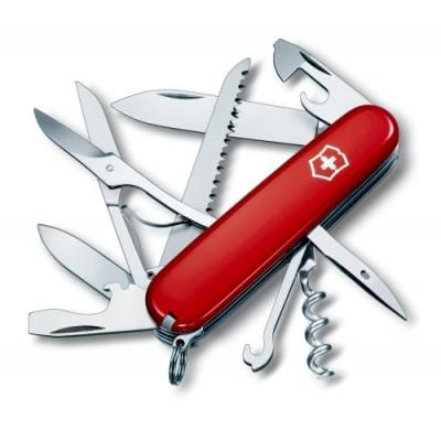 Victorinox Briceag multifuncțional Victorinox Huntsman 1.3713, cuțit elvețian Swiss Army Knife, roșu clasic