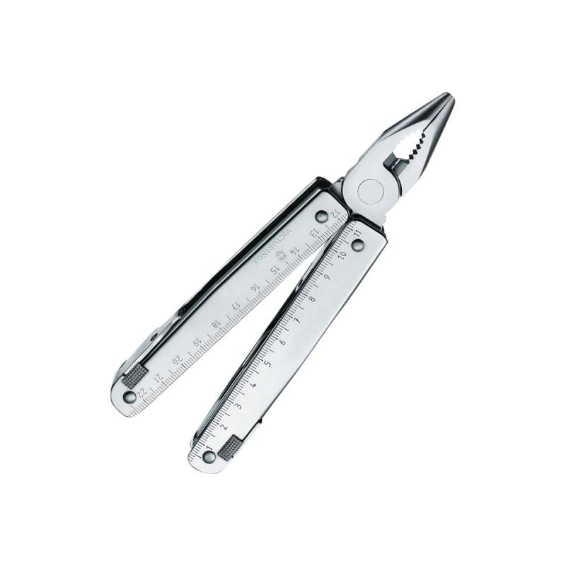 Victorinox Unealtă multifuncțională Victorinox SwissTool X Plus, 39 funcții, oțel inoxidabil argintiu, etui din piele inclus