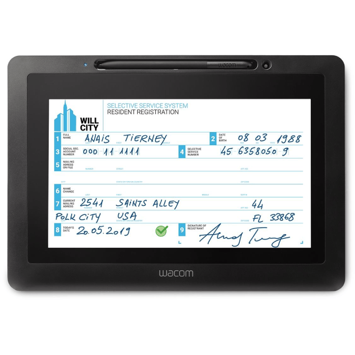 Wacom Tableta semnatura Tabletă Wacom DTU1031AXK0Z | 1.1kg, 31cm, LTE