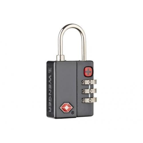 Wenger Accesorii Calatorie Lacăt cu Cifru Wenger 604563 | TSA, Negru