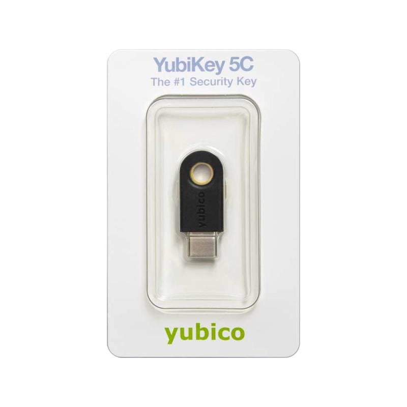 Yubico Cheie de securitate Yubico YubiKey 5C USB-C pentru autentificare 2FA, FIDO2/WebAuthn, U2F și OTP