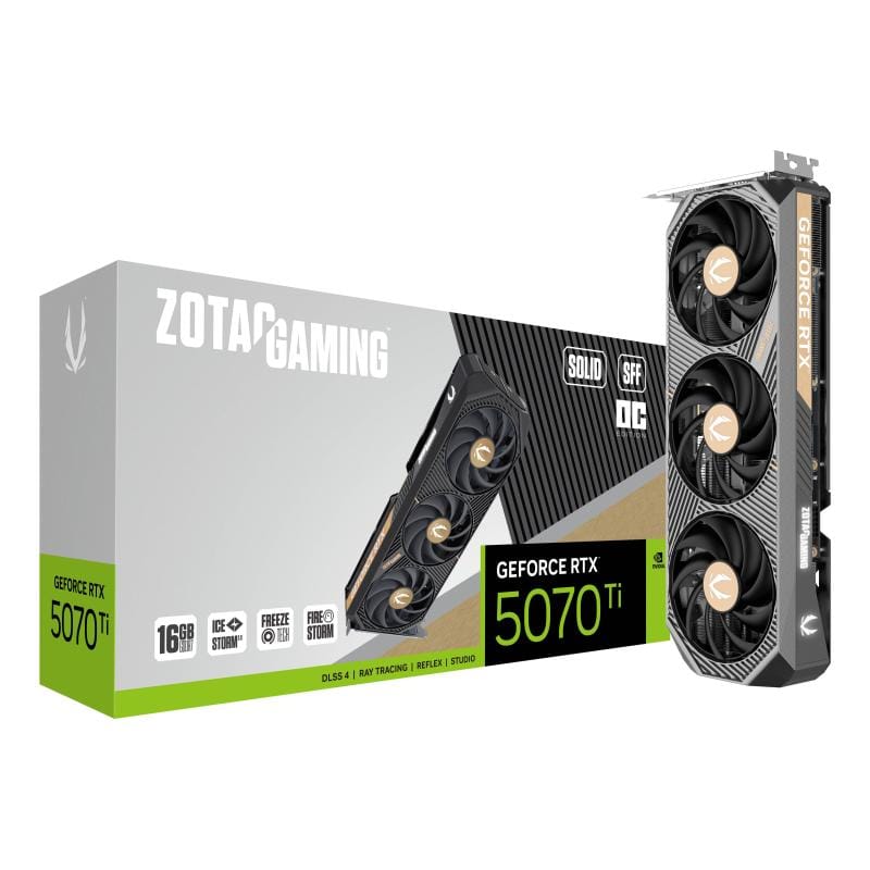 ZOTAC Placă video ZOTAC GAMING GeForce RTX 5070 Ti 16GB GDDR7, ray tracing, DLSS, ZT-B50710J3-10P