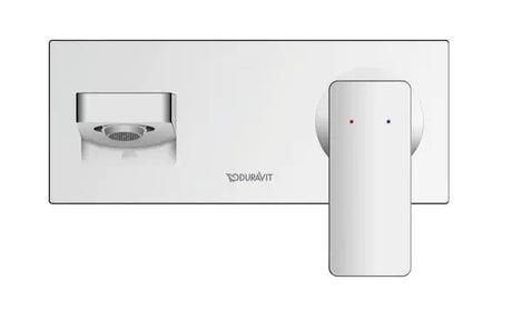 Duravit Baterie lavoar Duravit, Manhattan single lever basin mixer concealed installation, incastrat, montare pe perete, monocomanda, proiectie 189mm, necesita corp instalare GK1900004000, crom