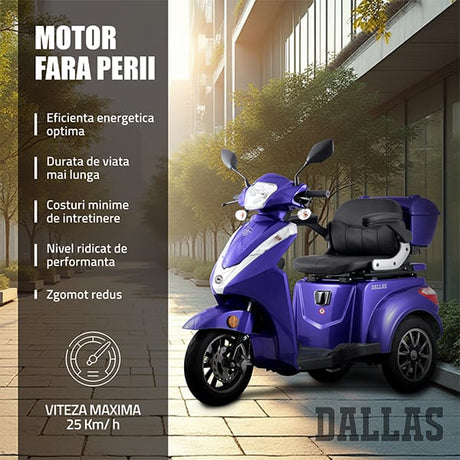 Samus Trotineta electrica Trotineta Electrica Samus Dallas-3R1-10T1000-60V20-Blue | 60V, 1000W, 20Ah, Albastru
