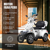 Samus ATV electric ATV Electric Samus Dallas-4R1-10T1000-60V20-Silver | 1000W, 60V20Ah, Silver