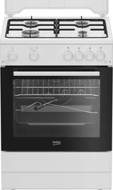 Beko Aragaz Aragaz Beko FBGT62110GWO | 4 Arzatoare, Grill Gaz, Rotisor, Timer, 60x60x85cm