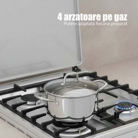 Aragaz SamusSM664XPGS1 | 70L, 60cm, Gri, 60x63.5x86cm